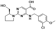4-[[(3-Chloro-4-methoxyphenyl)methyl]amino]-2-[(2S)-2-(hydroxymethyl)-1-pyrrolidinyl]-5-pyrimidinecarboxylic acid