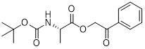 L-Alanine, N-[(1,1-dimethylethoxy)carbonyl]-, 2-oxo-2-phenylethyl ester