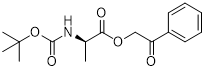 D-Alanine, N-[(1,1-dimethylethoxy)carbonyl]-, 2-oxo-2-phenylethyl ester